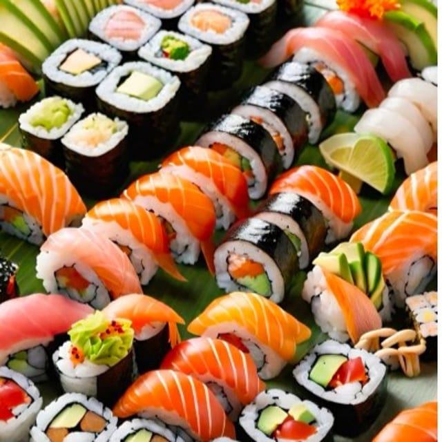 Variety Sushi Roll Platter.